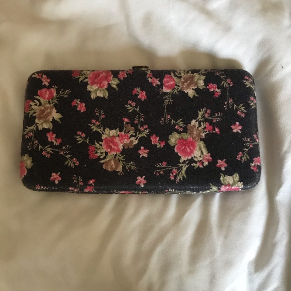 Floral patterned wallet